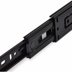 1 Paire (2 PIÈCES) Glissières à Extension Complète Coulisses Télescopiques Noires 300 Mm (insérées) à Billes -Fispool Magasin 97797191 4