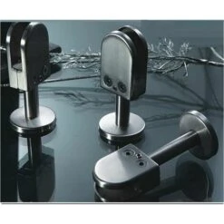 Support De Fixation En U En Acier Inoxydable 304 Pour Panneaux En Verre Sans Cadre（100mm Rod） -Fispool Magasin 97846760 4