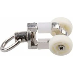 20 Pièces Rouleaux De Rail Planeur De Voie De Rideau Plastique Twin à Roulettes En Alliage D'aluminium -Fispool Magasin 98034990 4