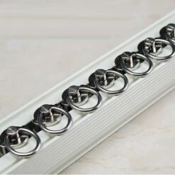 20 Pièces Rouleaux De Rail Planeur De Voie De Rideau Plastique Twin à Roulettes En Alliage D'aluminium -Fispool Magasin 98034990 5