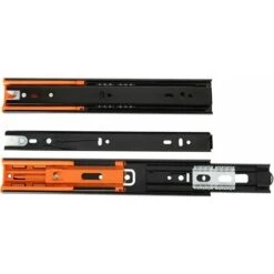 Lot De 8 Coulisse De Tiroir 250 Mm, Glissières Pour Tiroirs à Roulement à Billes Fermeture Amortie Et Silencieuse, Glissière à Extension Complète Avec Amortisseur – Capacité Charge 35 Kg -Fispool Magasin 98441574 5