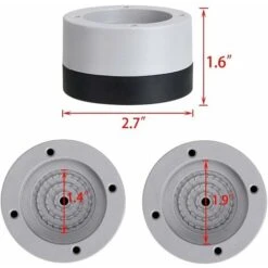 LECHUANG 4Pcs Patins Anti Vibration Tampon Anti-vibration Lave Linge Universel Pieds Stabilisateur Piédestal Pour Lave-Linge Réfrigérateur -Fispool Magasin 98443048 5