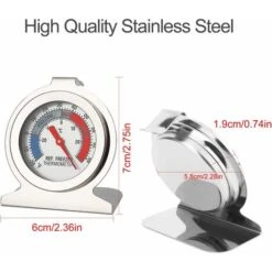 LECHUANG Thermomètre Réfrigérateur, Thermomètre Numérique Pour Tester Le Réfrigérateur, Thermometre Frigo, Thermomètre De Congélation, Petit Thermomètre Rond Et Précis, Qualité De Sécurité -Fispool Magasin 98443554 4