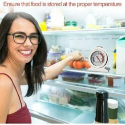 LECHUANG Thermomètre Réfrigérateur, Thermomètre Numérique Pour Tester Le Réfrigérateur, Thermometre Frigo, Thermomètre De Congélation, Petit Thermomètre Rond Et Précis, Qualité De Sécurité -Fispool Magasin 98443554 5
