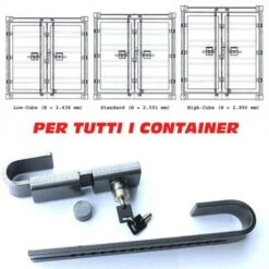 Cadenas Pour Container Tusk Container Lock Trailer Shutter + 2 Clés -Fispool Magasin 98533486 5
