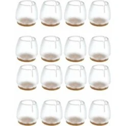 KAEJYIUT 16 X Capuchons De Jambe De Chaise De Sol En Silicone Protection Des Jambes Capuchons D'ouverture Couvercle De Table De Meuble Mobilier De Table Jambes De Chaise Couvre-pieds Protecteurs Pour