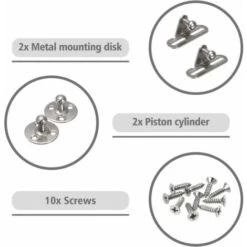 2PCS Vérins à Gaz 100N Verin Meuble Hydraulique Ressort Amortisseurs à Gaz D'origine Porte Armoire De Cuisine Bras Pneumatique Pour Levage De Porte Armoire Meuble Cuisine Amortisseur Charniè -Fispool Magasin 99373591 4