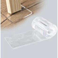 1 Pièces Transparente Pieds Adhésifs, Pu Patin Antidérapant Double Face Auto-Adhésif Pour Protection Pied De Table Chaise Canapé Meubles (70×500×5Mm)