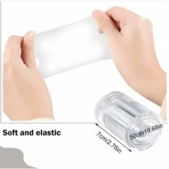 1 Pièces Transparente Pieds Adhésifs, Pu Patin Antidérapant Double Face Auto-Adhésif Pour Protection Pied De Table Chaise Canapé Meubles (70×500×5Mm) -Fispool Magasin 99373669 5