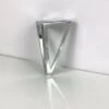 LECHUANG Lot De Pieds Meubles De Rechange, 15 Cm, Triangulaires, Pieds De Tables De Bricolage, Pour Les Chaises, Les Armoires Et Les Canapés, Autres Pieds De Meubles (Argent, 1pcs)
