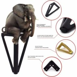 LECHUANG Lot De Pieds Meubles De Rechange, 15 Cm, Triangulaires, Pieds De Tables De Bricolage, Pour Les Chaises, Les Armoires Et Les Canapés, Autres Pieds De Meubles (Argent, 1pcs) 10 LECHUANG Lot De Pieds Meubles De Rechange, 15 Cm, Triangulaires, Pieds De Tables De Bricolage, Pour Les Chaises, Les Armoires Et Les Canapés, Autres Pieds De Meubles (Argent, 1pcs) -Fispool Magasin 99597514 4