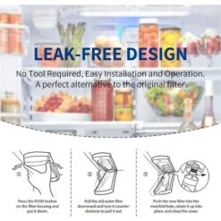 3pcs Filtre À Eau Pour Réfrigérateur ADQ747935, Remplacement Pour LT1000P/PC/PCS, MDJ64844601, ADQ74793501, ADQ7479350 -Fispool Magasin 99807690 3