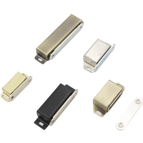 Aimant Porte Placard Loquet Magnétique Pour Tirtoirs Ou Armoires Fermeture De Porte, Finition Dorée En Acier Inoxydable, 4 Pcs, ECAT001G-4P-FR 7 Aimant Porte Placard Loquet Magnétique Pour Tirtoirs Ou Armoires Fermeture De Porte, Finition Dorée En Acier Inoxydable, 4 Pcs, ECAT001G-4P-FR – Image 5