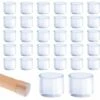 Lot De 32 Embouts De Pieds De Chaise Ronds En Plastique Transparent 25 Mm Convient Pour Table Ronde Et Pieds De Chaise D'un Diamètre De 25 à 27 Mm -Fispool Magasin 99809768 1