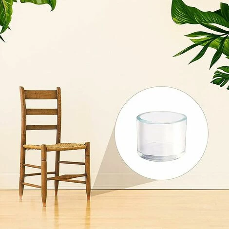 Lot De 32 Embouts De Pieds De Chaise Ronds En Plastique Transparent 25 Mm Convient Pour Table Ronde Et Pieds De Chaise D'un Diamètre De 25 à 27 Mm 7 Lot De 32 Embouts De Pieds De Chaise Ronds En Plastique Transparent 25 Mm Convient Pour Table Ronde Et Pieds De Chaise D'un Diamètre De 25 à 27 Mm – Image 5