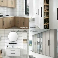 20pcs T Bar Bâton Cuisine Armoire Porte Poignées Placard Tiroir Chambre Meubles Tirer Noir Entraxe 96 Mm - Noir 9 20pcs T Bar Bâton Cuisine Armoire Porte Poignées Placard Tiroir Chambre Meubles Tirer Noir Entraxe 96 Mm - Noir -Fispool Magasin 99983873 3